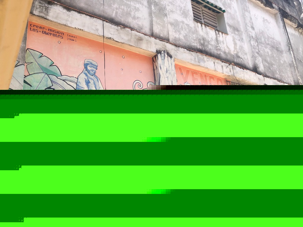 Havana sokaklarında duvar resimleri (Foto: Mehmet Demirkaya)
