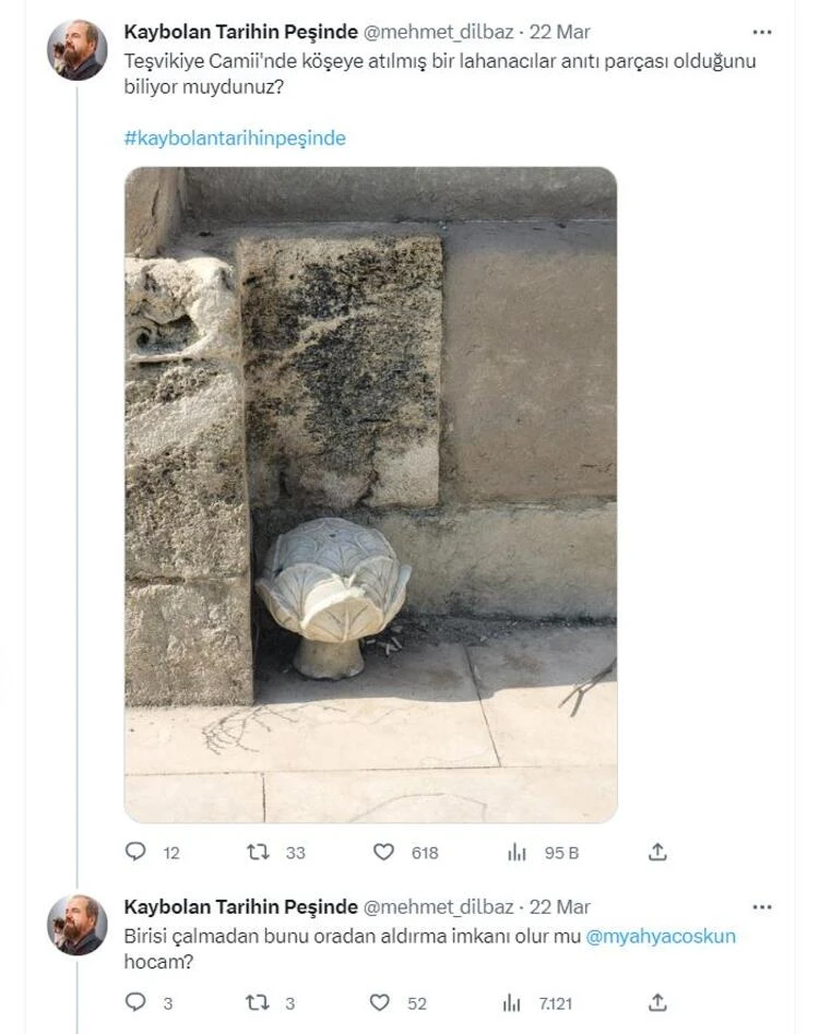 Avluda unutulan 'Lahanacılar' heykleli korumaya alındı