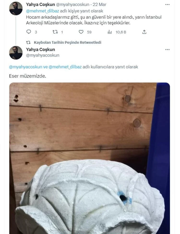 Avluda unutulan 'Lahanacılar' heykleli korumaya alındı
