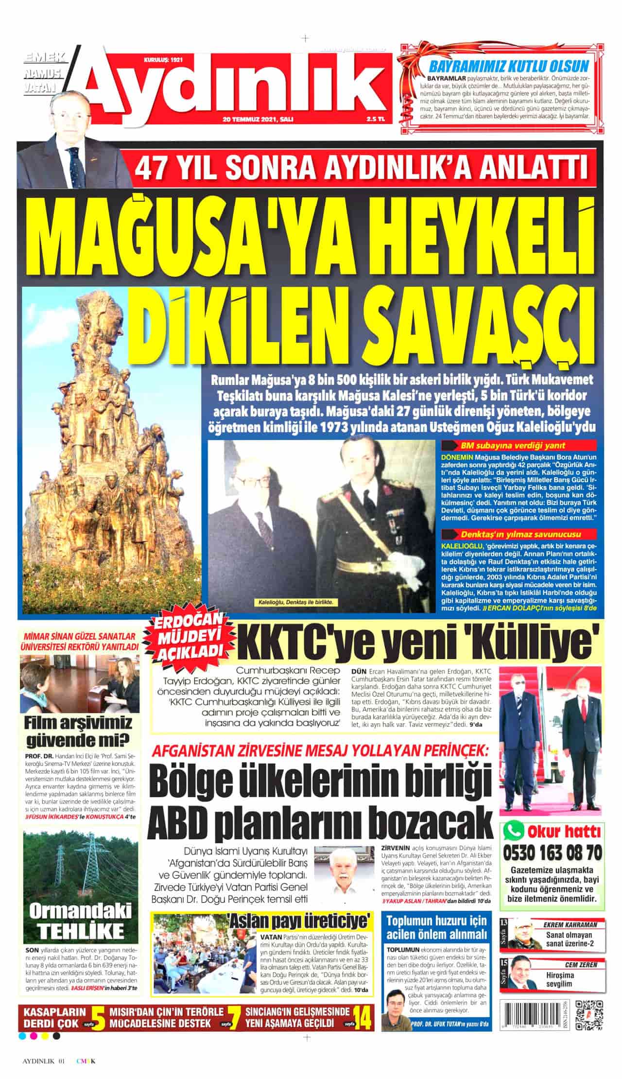20.7 2021 gazete başlıkları... Gazete manşetleri