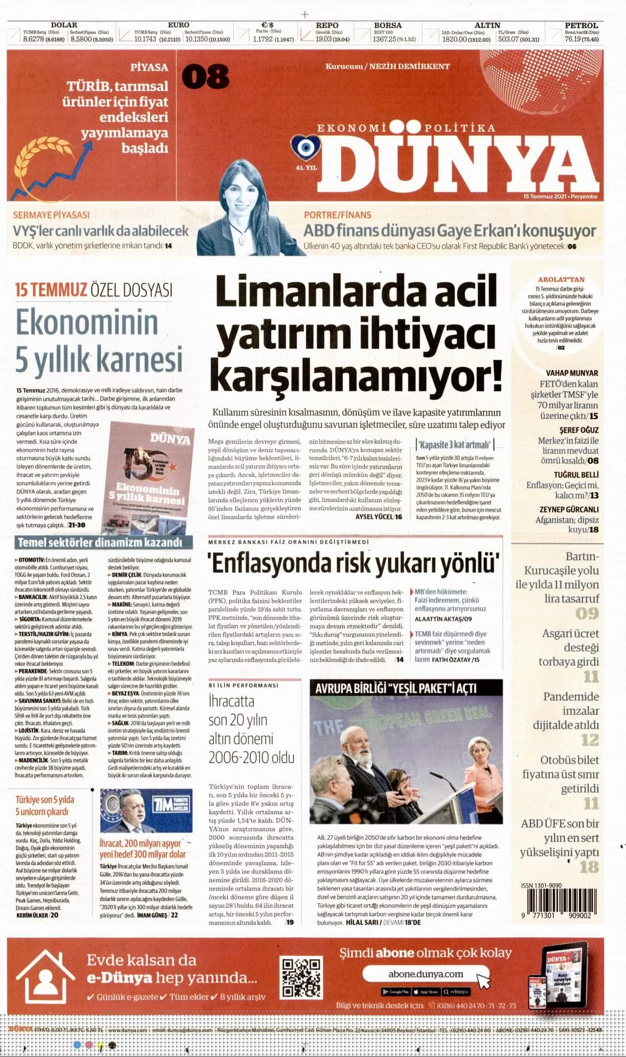 gazete manşetleri... 