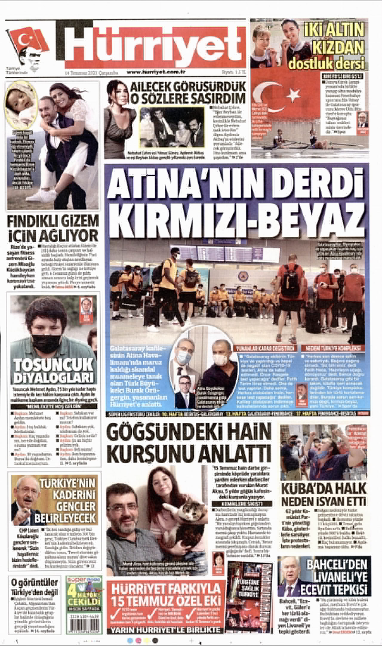 Günün gazete manşetleri... Günün gazete başlıkları 14.7.2021