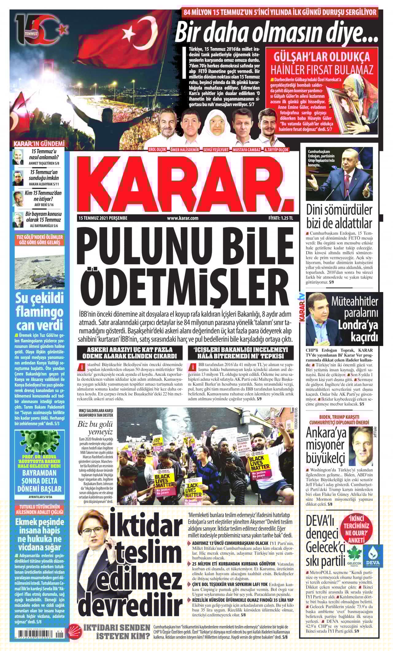 gazete manşetleri... 