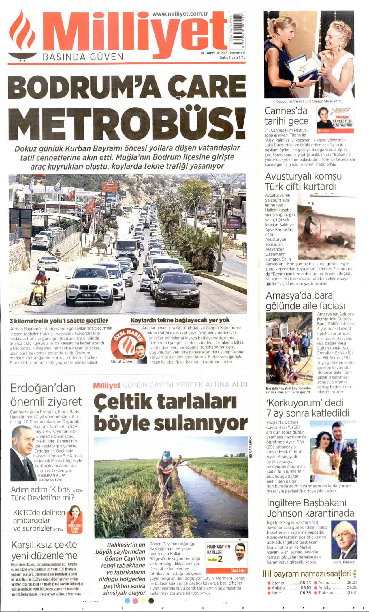 20.7 2021 gazete başlıkları... Gazete manşetleri