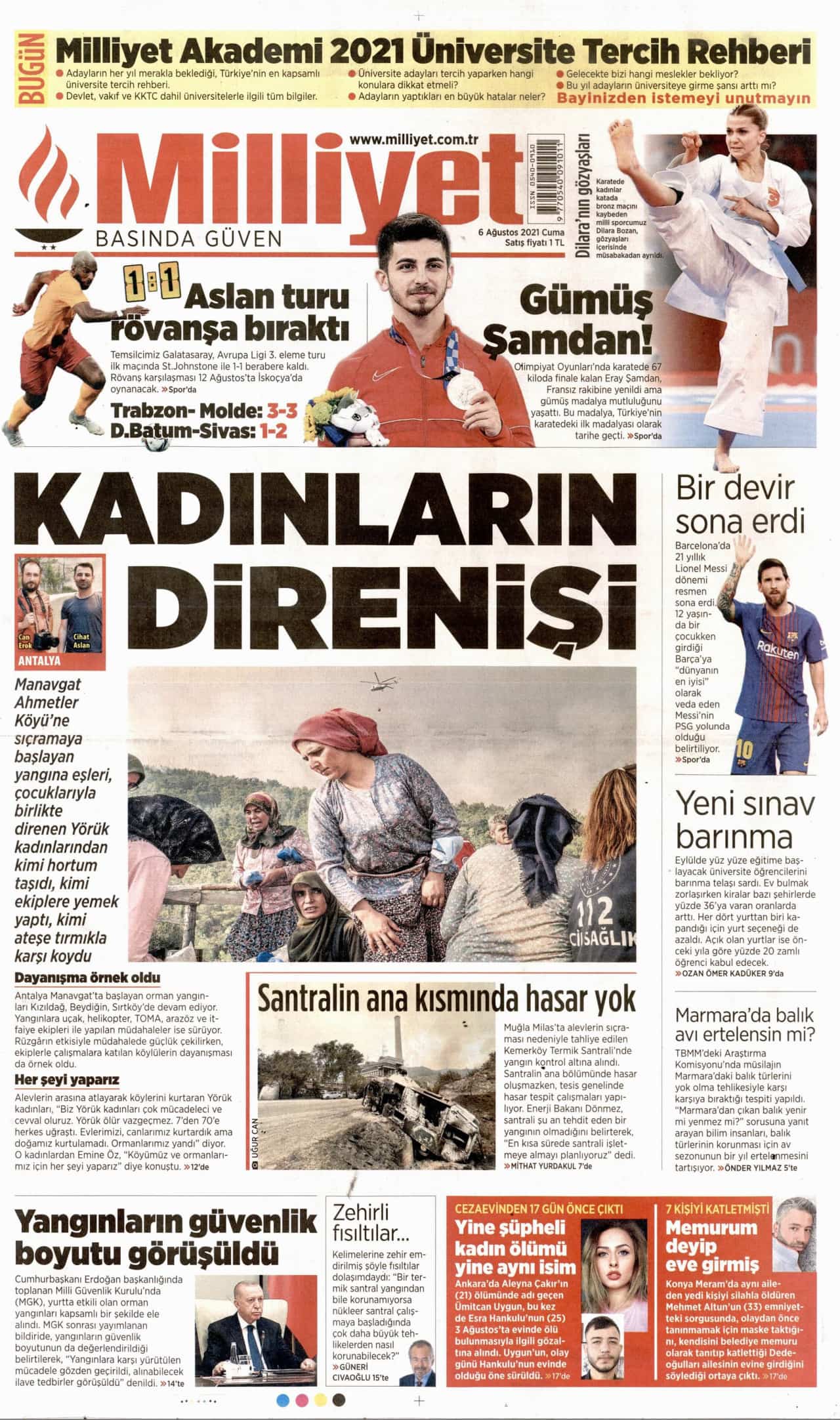 6.8.2021 Günün gazete manşetleri 