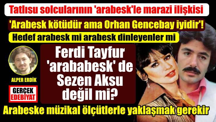Arabesk bir yazı