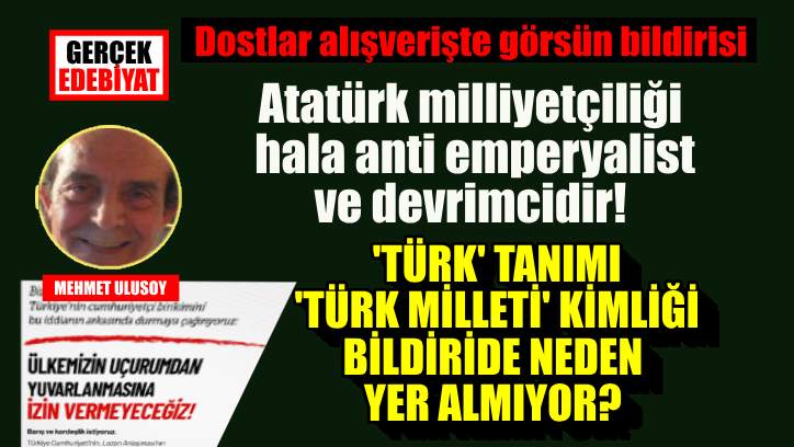 ‘Cumhuriyetçi aydınlar’ın ortak açıklaması hakkında / Mehmet Ulusoy