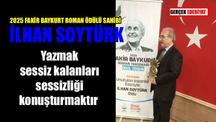 2025 yılı Faki̇r Baykurt Roman Ödülü sahi̇bi İlhan Soytürk'le konuşma / Tacim Çiçek