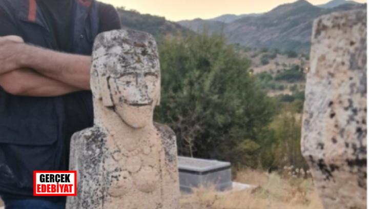 Tunceli’de insan yüzlü taşlı mezarlar bulundu