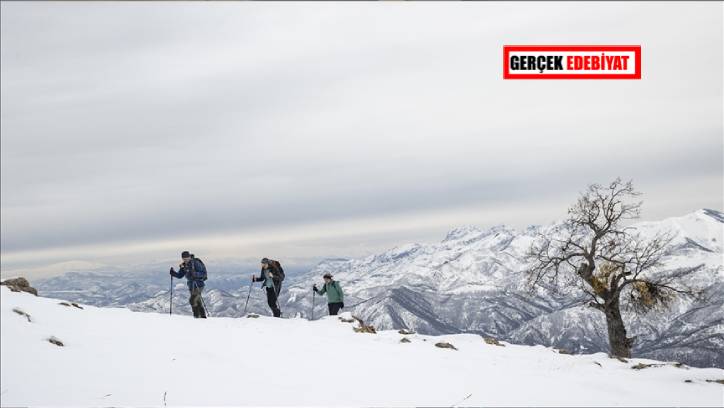 Tunceli'de karlı dağlara düzenlenen tırmanışlar, kış turizmini hareketlendiriyor.