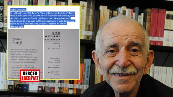 Ülkü Tamer'in ilk kitabının basımının tuhaf öyküsü