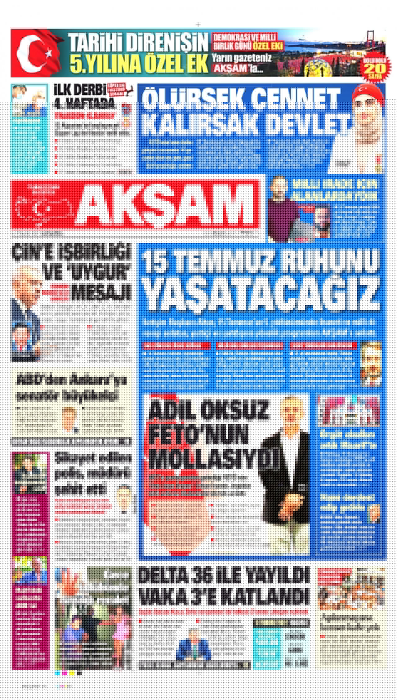 Günün gazete manşetleri... Günün gazete başlıkları 14.7.2021
