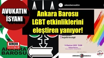 Ankara Barosu'na LGBT merkezi oldu suçlaması!