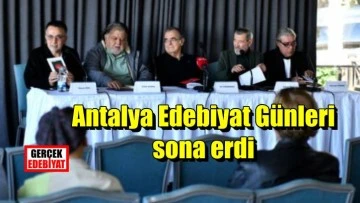 Antalya Edebiyat Günleri sona erdi
