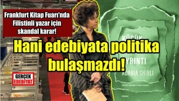 Frankfurt Kitap Fuarı’nda Filistinli yazara ödül töreninin iptali pes dedirtti