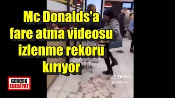 Görülmemiş bir eylem: Mc Donalds'a bir kutu fare atıldı!