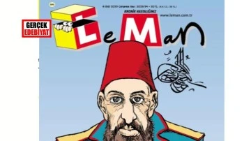 Leman mizah dergisinden Abdülhamitli gönderme!