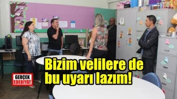 Portekiz’de okul duvarına veliler için asılan afiş!